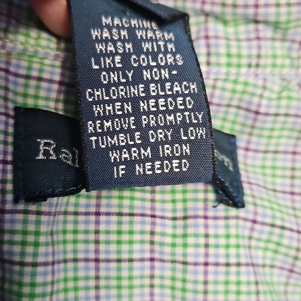 Ralph Lauren Kids Green Checkered Shirt Size 2T